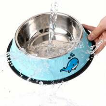 不锈钢宠物碗，防滑可叠放式食物和水碗，适用于小型/中型/大型犬猫及幼犬 - 大號 - 查看 4