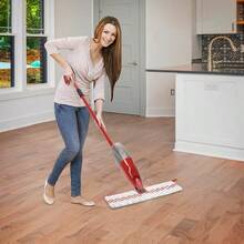 Microfiber Spray Mop Pads Compatible With Oceda ProMist MAX, Dual-Action Washable Flip Mop Pads Replacement For Dry Wet Floor Cleaning, 3 Packs Red - 3 Packs Red White Mop Pad for Promist Max - View 9