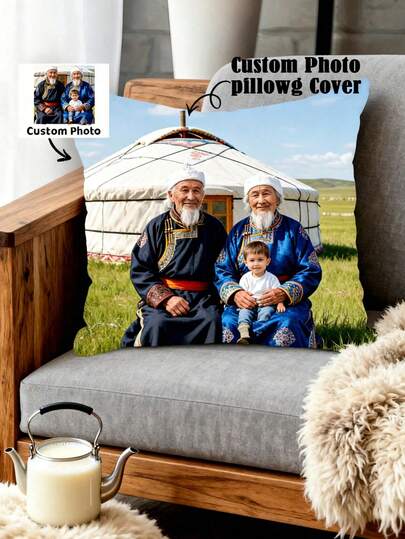 Customized Photo Pillow Cover, Personalized Gift For Family, Friends, Birthday, Anniversary, Graduation, Wedding, Home Decor