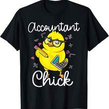 Camiseta divertida de chica contable, regalo para contador público, auditor y mujer. - Negro-3 - Ver 1