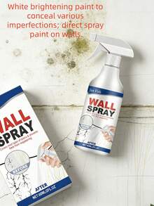 JUE FISH Sơn xịt tường, sửa chữa nhà cửa, che phủ vết bẩn, làm mới tường bằng lớp sơn bong tróc, sơn xịt/máy phun tự động tiện lợi, che phủ bụi bẩn và lớp sơn bong tróc, tự sửa chữa mà không cần dụng cụ chuyên nghiệp. Giao hàng ngẫu nhiên các mẫu mới và cũ. - C - Xem 2