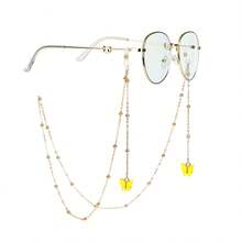 1/2pc Eyeglasses Chain, Fashionable New Butterfly Bead Eyeglasses Chain, Colorful Butterfly Sunglasses Chain. - Bươm bướm - Xem 2