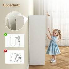 Shoe Cabinet With Soft-Close Hinges, Adjustable Shelves, 6-Tier Shoe Rack For Entryway, Holds 14 Pairs, 55 X 35 X 108 Cm, Wood, White - White - View 6