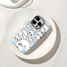 Lindo oso blanco con mejillas rosadas. Esta elegante y adorable funda para teléfono es compatible con Samsung, Apple, VIVO, OPPO, , Transsion, ,  y Honor. Fabricada en silicona TPU, ofrece protección contra golpes y caídas, además de una sensación superior. Es un regalo ideal para familiares, amigos y seres queridos, y una opción perfecta para San Valentín y Año Nuevo. - Blanco - Ver 8