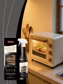 jakehoe Spray de limpieza para horno, desengrasante y removedor de manchas para uso diario en el hogar, limpieza conveniente. Agente de limpieza automática y removedor de grasa. Adecuado para estufas y parrillas. Disuelve la suciedad horneada. - Líquido - Ver 2