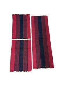 Kitchen Mat Set, 3 Pieces, Runner, Assorted Colors. - Đỏ - Xem 1