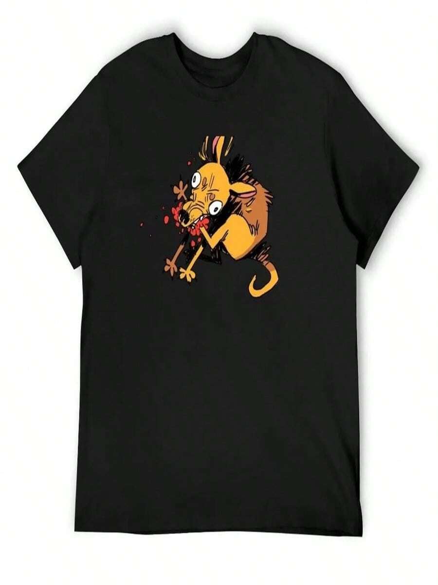 Dog Eat Dog T-Shirt Anime Clothes Funny T-Shirt Tshirts Personalised Summer Shirt Cotton T-Shirt - Đen (Đen 29) - Xem 1