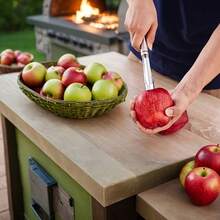 1pc Stainless Steel Fruit Scooper | Multifunctional, Easy To Clean, 430 Stainless Steel Kitchen Tool, Suitable For Apples, Pears, Etc. - Multicolor - View 10