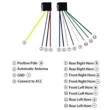 1 Din Car Radio Stereo Bluetooth MP3 Player FM Radio, 7 Color Options With Remote Control, AUX/USB/TF Card Slot, Car Mounting Kit - 12V - View 10