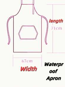 A Household Kitchen Cooking Waterproof Cat Pattern Printed Apron, Suitable For Kitchens, Bathrooms, Homes, And Household Items. Oil And Stain Resistant Apron - Multicolor - View 3