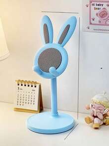 1pc Adjustable Foldable Rabbit Shaped Bathroom Bathtub Phone Holder, Cute Desktop Phone Stand, Adjustable Rabbit Phone Holder - Perfect Student Desk Companion, Office Desk Decor - Multicolor - View 10