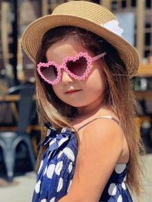 2/4Pcs 2026 Girls Cute Newest Flower Heart 2 Styles Kids Children Fashion Glasses Baby Eyewear,Card Only Show,Don't Shipping - Multicolor - View 4