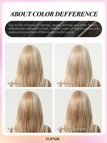 TOPSHE Perruque dorée à plusieurs couches de 18 pouces, 8 styles de franges, fibre synthétique résistante à la chaleur, douce et facile à coiffer, convient pour le port quotidien, le travail, Noël, les vacances, le Nouvel An, les cadeaux, la danse et plus encore - Doré - Voir 8