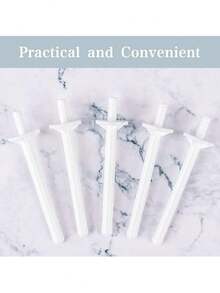 40pcs Plastic Hair Removal Sticks With Disposable Razors, Suitable For Nose Hair Removal And Cleaning - White - View 4