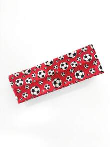 Fashion Football Print Headband, Elastic Football Print Party Sports Fitness Yoga Sweatband Football Bohemian Polyester Headband, All Season - Multicolor - View 11