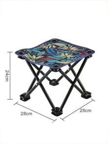 1pc Outdoor Folding Chair, Travel Resting Chair, Sketching Chair, Beach Picnic Leisure Chair, Fishing Stool, Outdoor Travel Essential - Multicolor - View 6