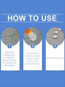 透明防水密封胶，速干隐形密封胶，适用于建筑工地和家庭使用 - A - 查看 7