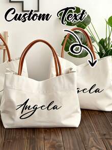 Personalized Burlap Tote Bag,Personalized Bridesmaid Proposal Bags,Beach Tote Bag,Bridesmaid Beach Gift, Bachelorette Party Bag,Bridesmaid Proposal Gift - Multicolor - View 3