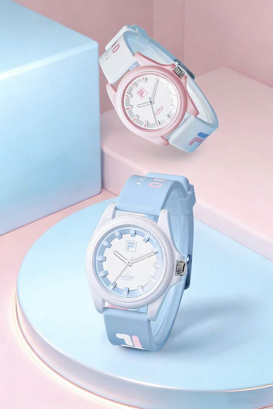 FILA FLS38-6653 Reloj deportivo de cuarzo para mujer, diseño gelatinoso, correa de silicona, resistente al agua y al sudor, elegante prenda para el campus. - Multicolor - Ver 1