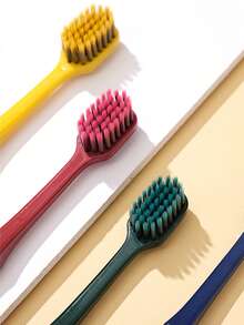 4pcs Sakura Flower Toothbrush Set, Chinese Style Gift Box With Protective Case, Soft Bristle Toothbrush For Travel, Valentine's Day - Multicolor - View 8