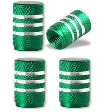 Tapas de válvula de neumático de coche, cubiertas de vástago de llanta de aleación de aluminio, tapas de vástagos de válvula impermeables Airdust para motocicletas, camiones y bicicletas CKHN - 4 piezas - morado - Ver 11