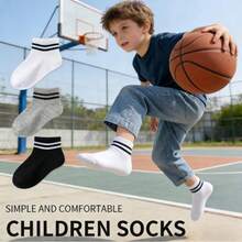 3/6/9/15 Pairs Kids Cartoon Pattern Socks, Breathable Mid-Calf Socks For Home And School Wear, Spring/Summer - Multicolor - View 2