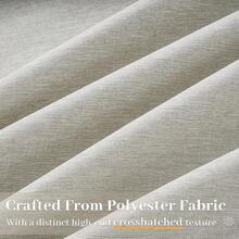 Linen Gray Pinch Pleated Sheer Curtains 96 Inch Long, Boho Beige Gothic Viral Drapes Pinch Pleated Curtains With Hooks For Living Room,Neutral Back Tab Bedroom Curtains 40\ X 96\ 8 FT 2 Panels - 灰米色 - 查看 4