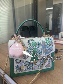 1pc Customized Engraved Heart-Shaped Mini Retractable Tape Measure, Can Customize Logo Or Name, Lead-Free, Suitable For Clothing And Fabric Measurement - Multicolor - View 2