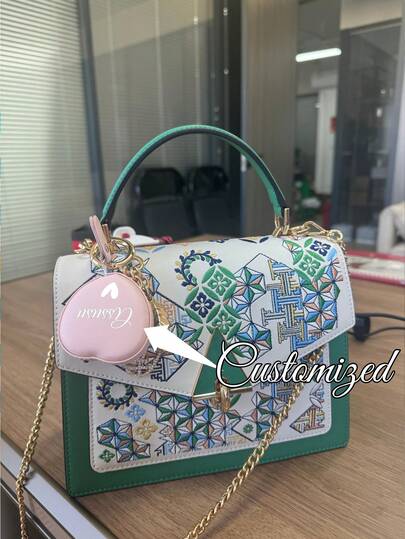 1pc Customized Engraved Heart-Shaped Mini Retractable Tape Measure, Can Customize Logo Or Name, Lead-Free, Suitable For Clothing And Fabric Measurement