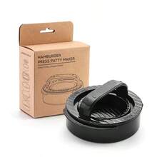 【热门之选】ABS圆形汉堡肉饼模具 - 不粘汉堡压模，牛肉饼烧烤辅助器，带油纸衬垫，可放入洗碗机清洗的厨房工具，肉饼模具 - 彩色 - 查看 14