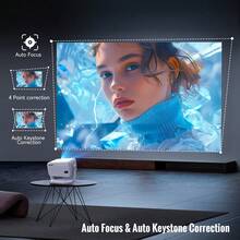 Magcubic 2026 Smart Projector Android 14 With Voice Assistant Voice Assistant Native1080P And Support 8K Full HD 1GB RAM+8GB ROM Storage Rotation Portable Brightness Projector - UK Plug(220-240V) - View 5