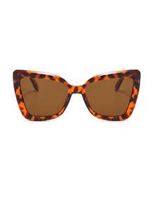 1副超大复古时尚眼镜，适合日常佩戴、街头风、度假、海滩等各种场合。 - 豹紋框 - 查看 7