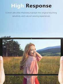 2片装高清钢化玻璃屏幕保护膜，兼容三星平板电脑等。防刮擦。 - 無色 - 查看 7