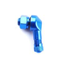 Accesorios para llanta de motocicleta, piezas de repuesto, codo de válvula de Metal, ángulo de 90 grados, vástagos de válvula de neumático de rueda de motocicleta, 1 unidad GHE1 - Rojo - Ver 10