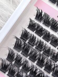 144 piezas Pestañas postizas individuales de imitación de visón D Curl en racimos, pestañas suaves y rizadas con aspecto natural, pestañas voluminosas y dramáticas, extensiones de pestañas duraderas, racimos de pestañas gruesas - D - Ver 6