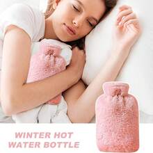 1pc Cute Plush Hot Water Bottle, Can Be Used To Warm Stomach And Hands, Suitable For Female Students To Warm Their Stomach (Fill With Water Upon Payment) - Hot Water Bottle - View 7