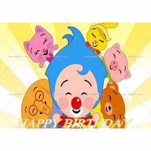 Magical Plim Circus Party Supplies - Vibrant Backdrop 1st Birthday & Shower Photo Studio Decor - G-4478 - Xem 8