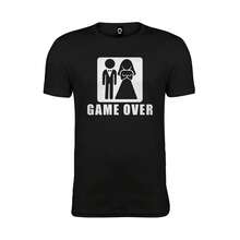 Playera Caballero Game Over para Boda, Despedida Soltero - Negro 2 - Ver 1