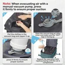 Mochila de compresión al vacío de gran capacidad, mochila de negocios, mochila para portátil, ligera, adecuada para el trabajo y los viajes, práctica y ahorradora de espacio para hombres, plegable, no se destiñe, ideal para estudiantes y salidas casuales - Multicolor - Ver 3