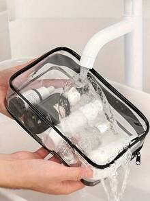 Túi đựng đồ dùng nhà tắm bằng PVC "Hair Stuff", Túi đựng đồ du lịch bằng PVC có khóa kéo - Túi đựng mỹ phẩm và đồ dùng nhà tắm nhẹ, chống phai màu. - Nhiều màu - Xem 4