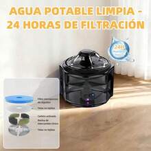 2.2l Bebedero Auto Fuente Para Perro Y Gatos Con Esterilizar - por defecto - Ver 6