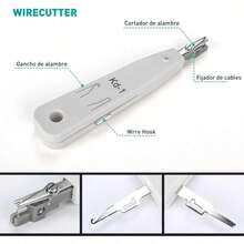 Kit Crimpadora RJ45 Ponchadora Cable Redes 14 Piezas - por defecto - Ver 2