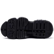 All Day Comfort Black Steel Toe Safety Shoes, Unisex Lightweight Breathable Work Footwear, Anti-Smash Anti-Puncture Protective Shoes For Warehouse Staff Construction Workers Truck Drivers, Great Gift For Labor Day Father's Day - 灰色 - 查看 10