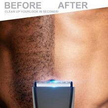 Multifunktions-Körperhaartrimmer, geeignet zum Trimmen der Körperhaare, Typ-C-Aufladung, digitale Anzeige, praktisch und einfach zu bedienen, geeignet für den Eigengebrauch oder als Geschenk, Akkukapazität 500mAh - Schwarz - Übersicht 8