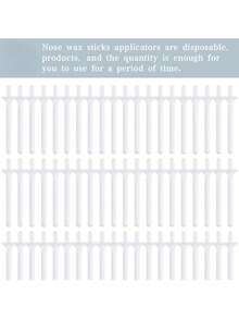 40pcs Plastic Hair Removal Sticks With Disposable Razors, Suitable For Nose Hair Removal And Cleaning - White - View 3
