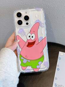 SPONGEBOB 1个时尚卡通创意全屏紫色水母星空图案透气防震手机壳，适用于三星/苹果17/16/15/14/13/12/11 Pro Max/12 Pro/14 Plus等型号 - 彩色 - 查看 5