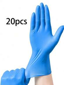 1 Pack Disposable Nitrile Gloves, Thick High Elastic Latex Gloves For Dishwashing, Waterproof Oil-Resistant PVC Household Gloves - A - View 9
