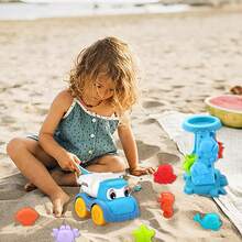 Summer Beach Sand Toy Set For Kids (20Pcs) - Sandcastle Building Kit With Bucket/Shovel/Beach Car, Indoor Outdoor Sandpit Digging Play Tools, Random Colors&Styles| Birthday , ThanksGiving,Summer Day,Back-To-School,Holiday, Children's Day Gift - Multicolor - View 5