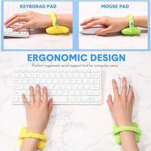Wearable Mouse Wrist Pad, Comfortable Wrist Support Keyboard Lightweight Computer Support Pad Suitable For Office, Laptop, Gaming To Relieve Pain - Mouse Pad - View 3