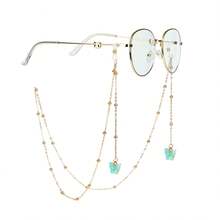 1/2pc Eyeglasses Chain, Fashionable New Butterfly Bead Eyeglasses Chain, Colorful Butterfly Sunglasses Chain. - Bươm bướm - Xem 5